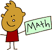boy with math sign